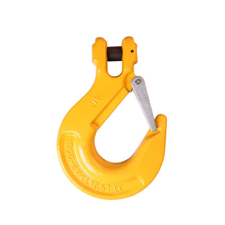 Grade 80 clevis sling hook with safety latch 