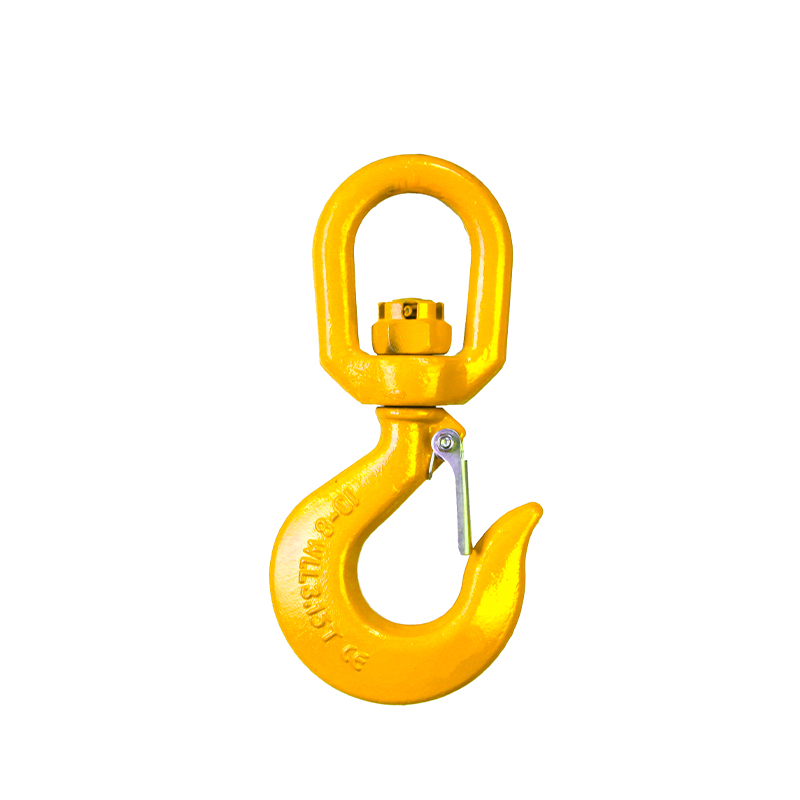 1-31T Grade 80 Crane Swivel Hook Universal With Latch 
