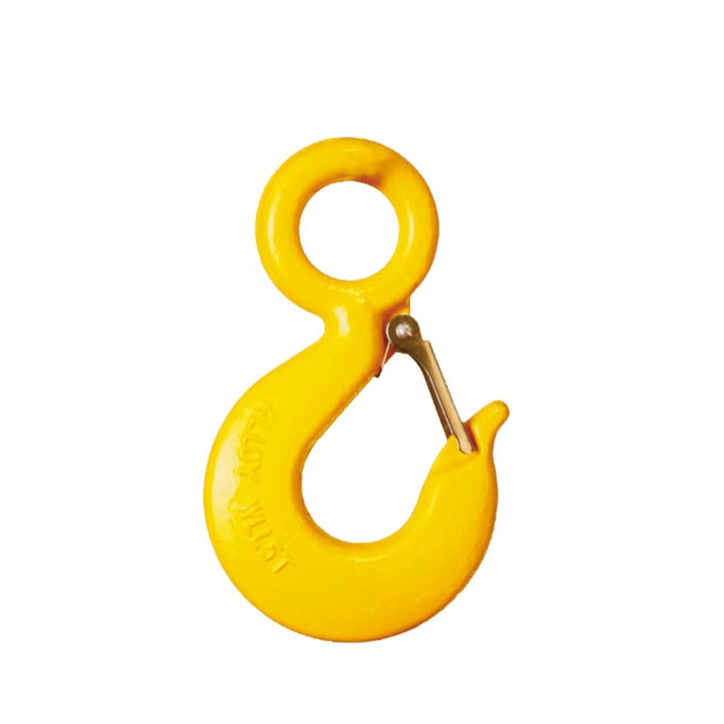 Grade 80 eye hook with latch 